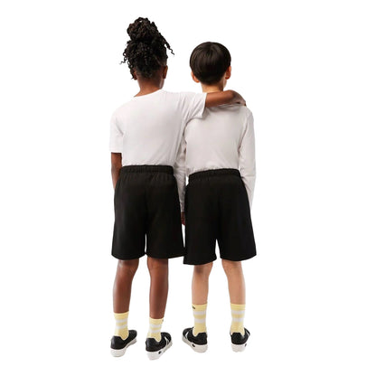 Black - Pack Shot - Lacoste Childrens-Kids Relaxed Fit Casual Shorts
