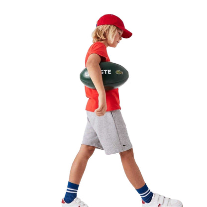 Grey - Pack Shot - Lacoste Childrens-Kids Relaxed Fit Casual Shorts