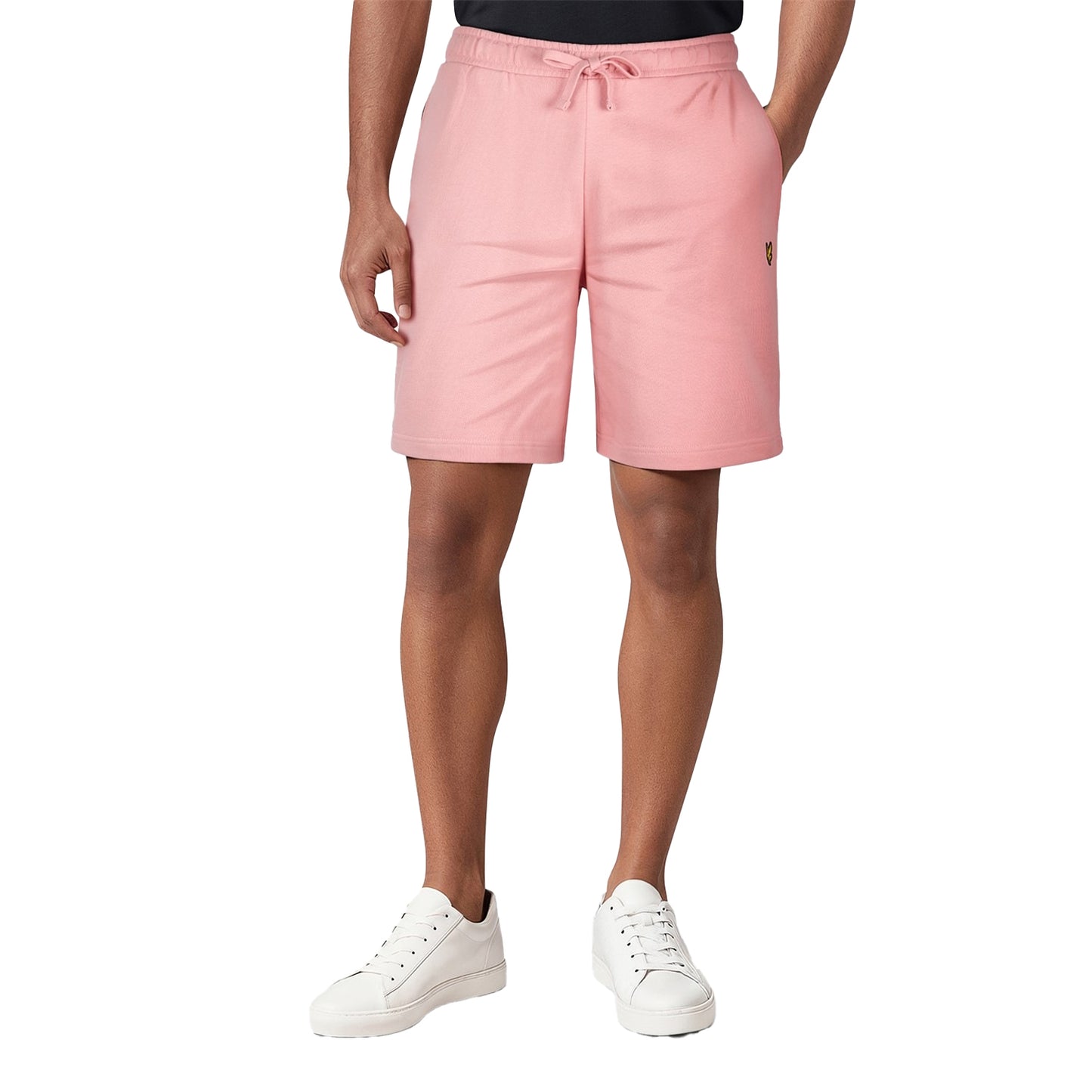 Palm Pink - Side - Lyle & Scott Mens Fleece Shorts