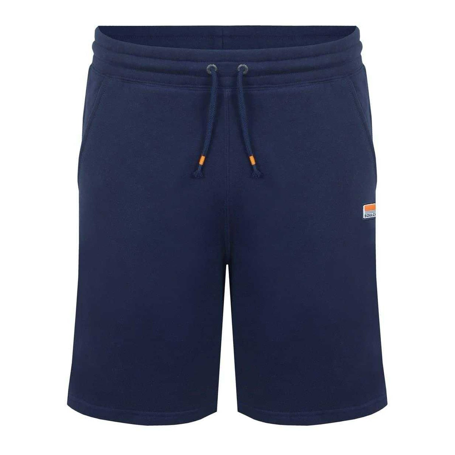 Navy - Front - SoulCal Mens Cotton Blend Sweat Shorts