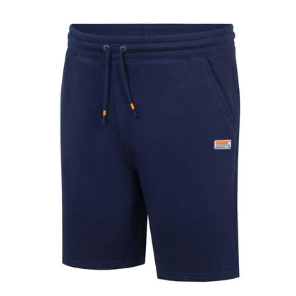 Navy - Side - SoulCal Mens Cotton Blend Sweat Shorts