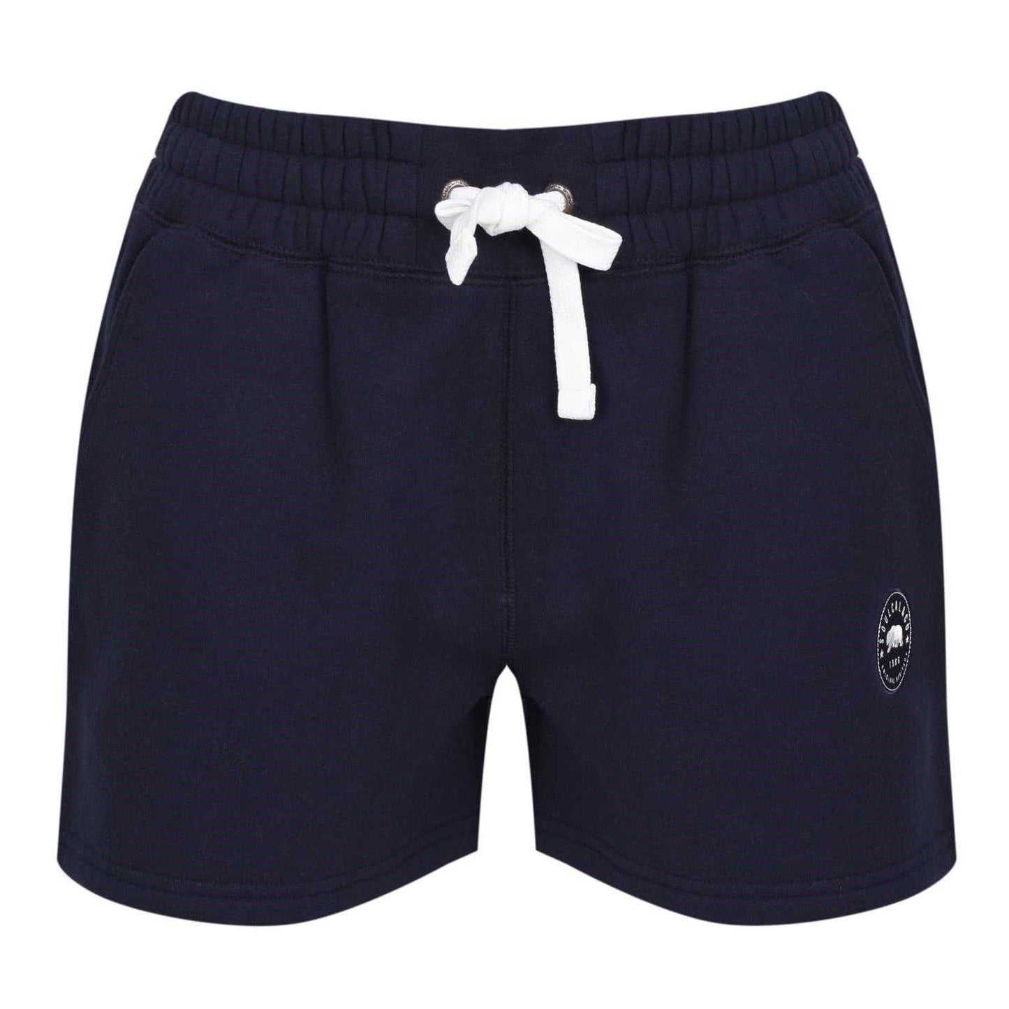 Navy - Front - SoulCal Womens-Ladies Fleece Relaxed Fit Shorts