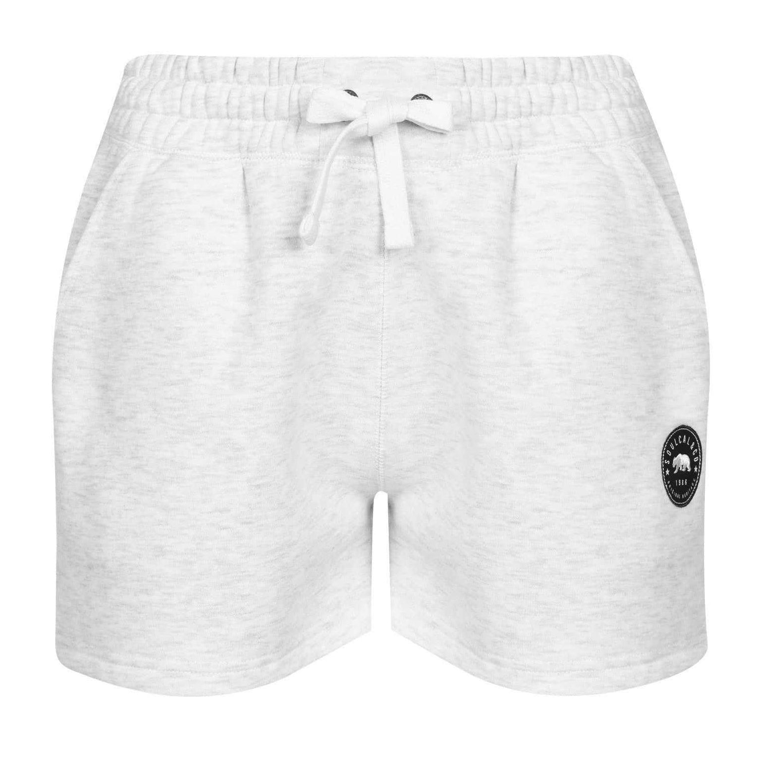 Ice Marl Marl - Front - SoulCal Womens-Ladies Fleece Relaxed Fit Shorts