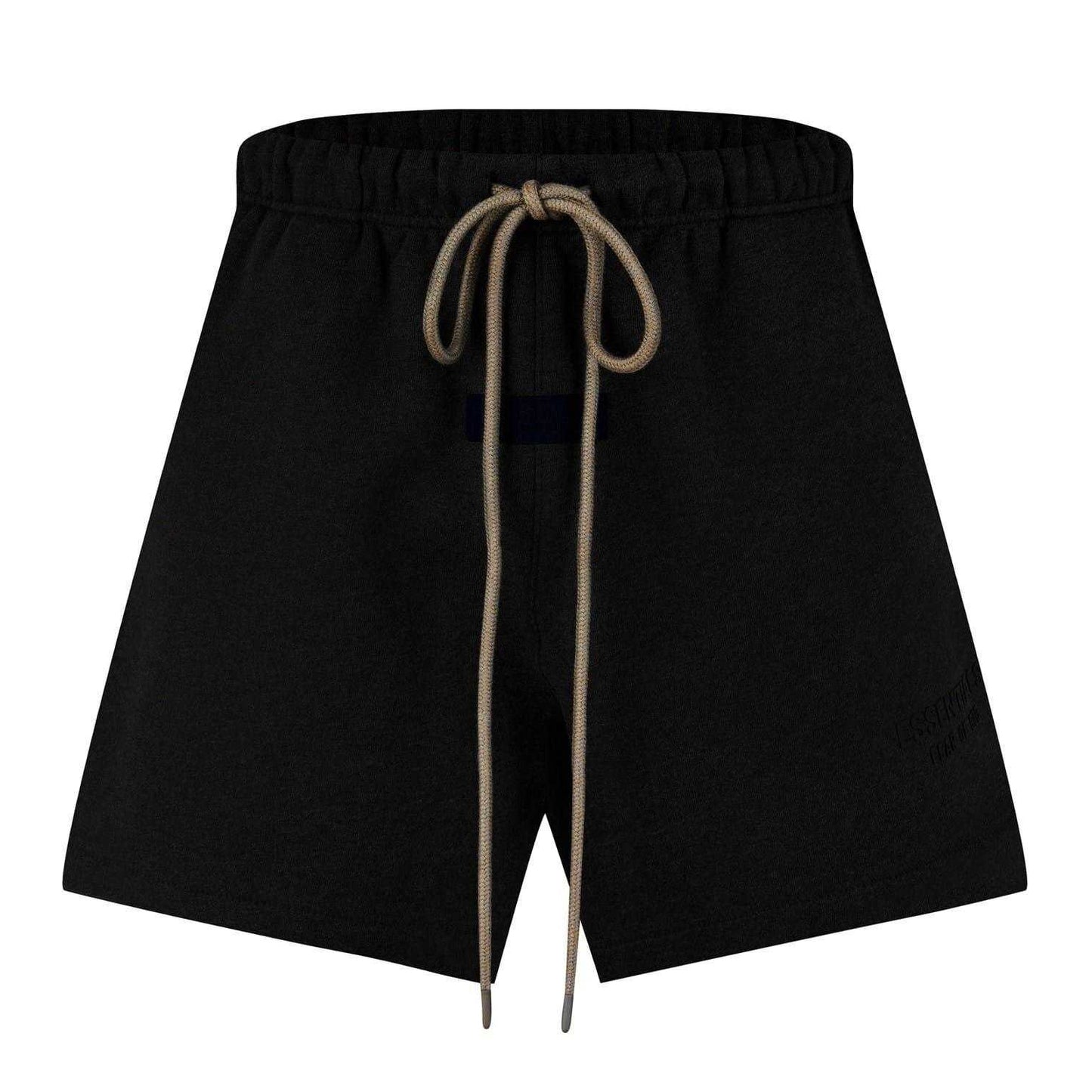 Black - Front - Essentials Mens Fleece Sweat Shorts