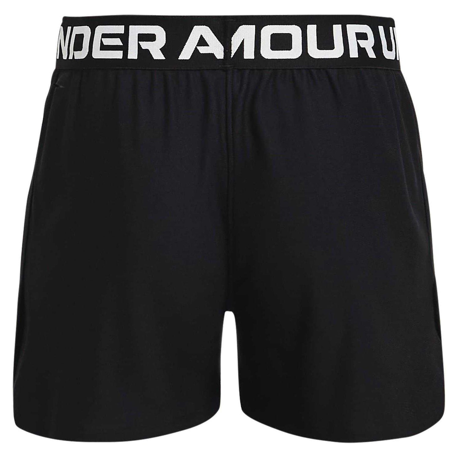 Black - Back - Under Armour Girls Play Up Shorts