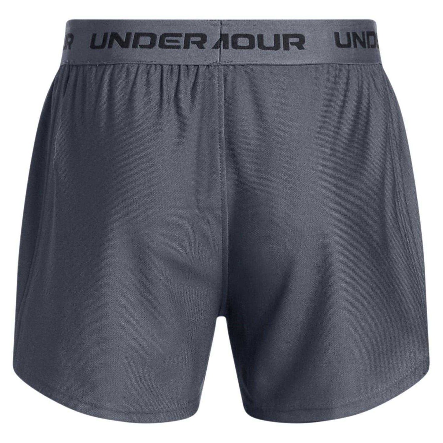 Downpour Grey - Back - Under Armour Girls Play Up Shorts