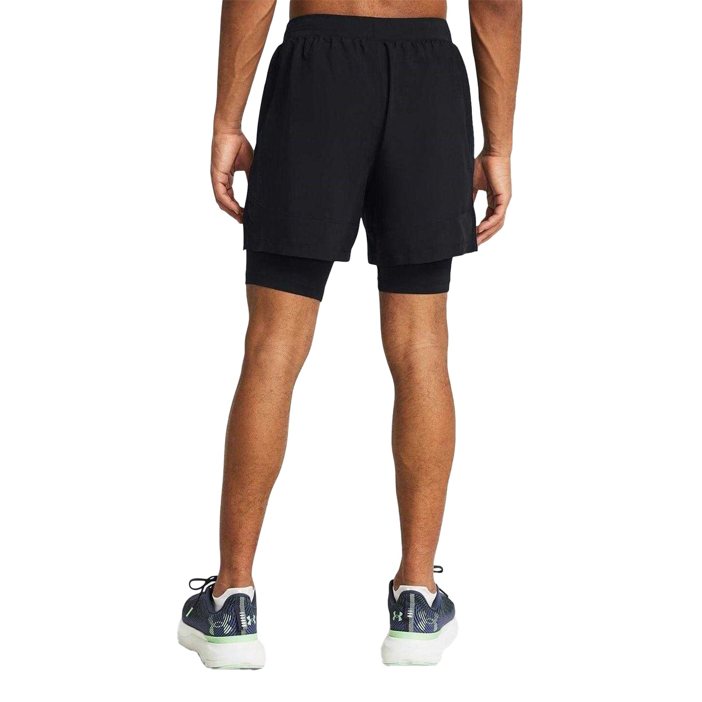 Black - Back - Under Armour Mens Launch Running Shorts