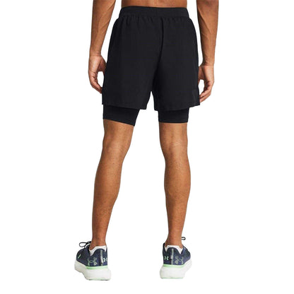 Black - Back - Under Armour Mens Launch Running Shorts