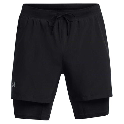 Black - Front - Under Armour Mens Launch Running Shorts