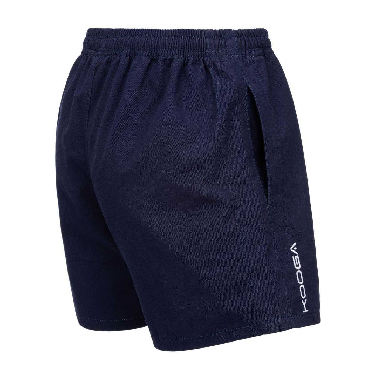 Navy - Lifestyle - KooGa Unisex Adult Cotton Elasticated Waist Rugby Shorts