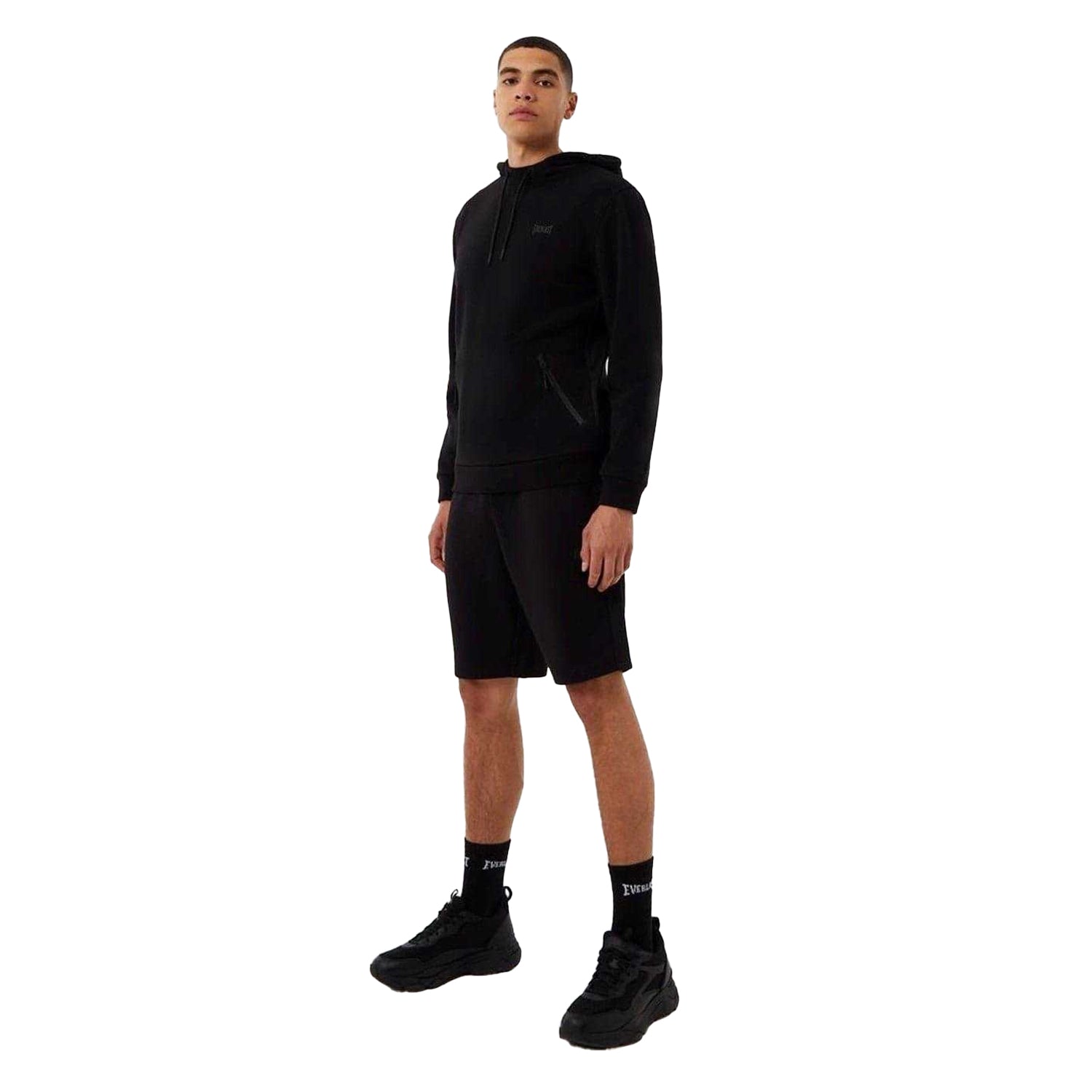 Black - Lifestyle - Everlast Mens Slim Jersey Shorts