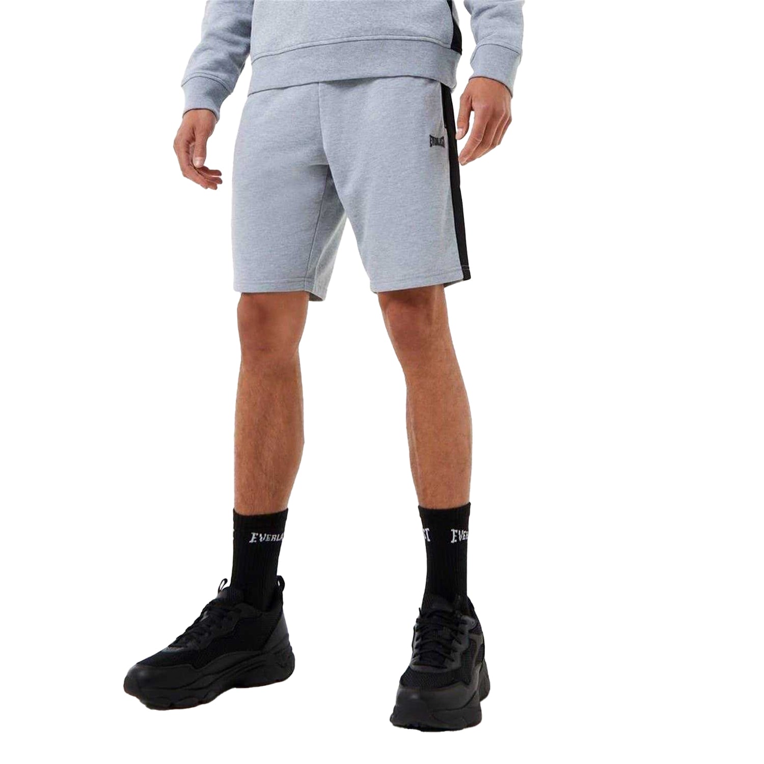 Grey Marl - Front - Everlast Mens Slim Jersey Shorts