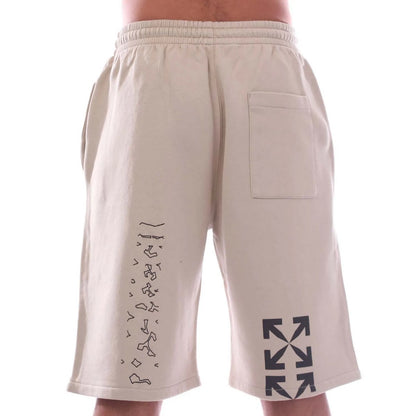 Sand - Back - Off White Mens Figure Of Speech Skate Sweat Shorts