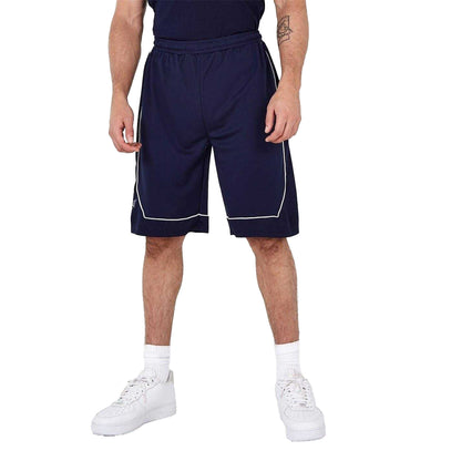 Navy-White - Front - Everlast Mens Loose Basketball Shorts