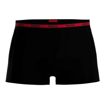 Red - Back - Hugo Mens Boxer Shorts (Pack of 3)