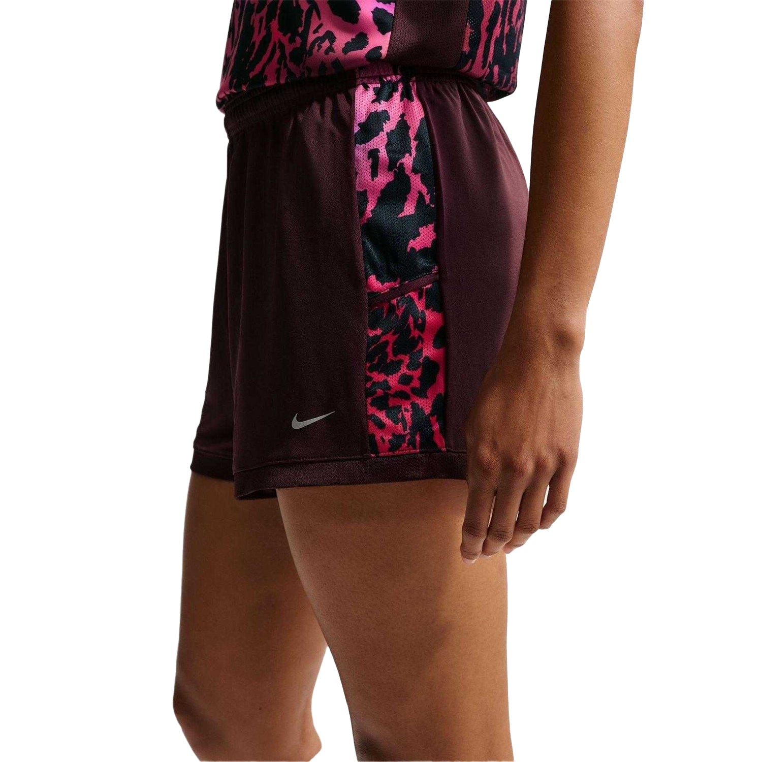 Burgundy - Back - Nike Womens-Ladies Academy Shorts