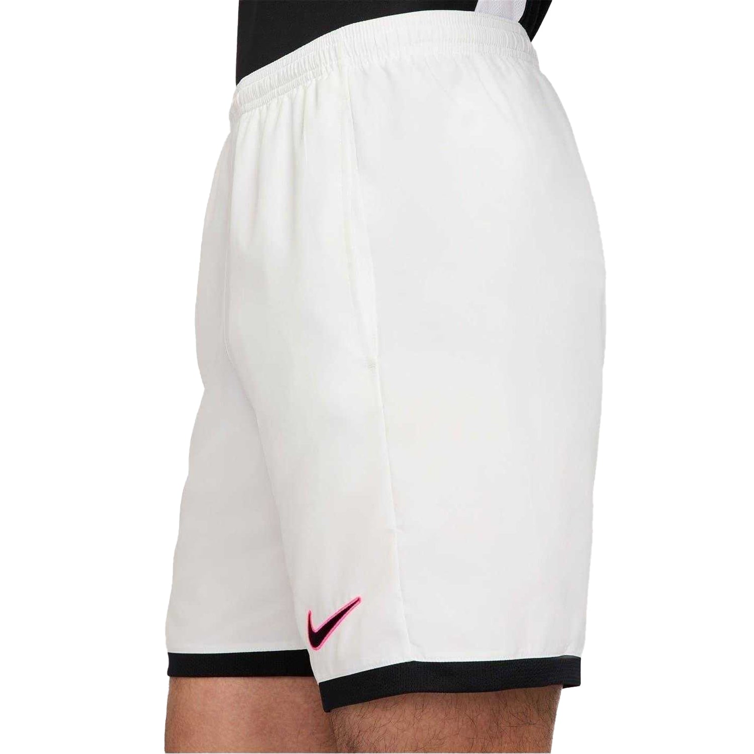 White-Black - Side - Nike Mens Academy Shorts