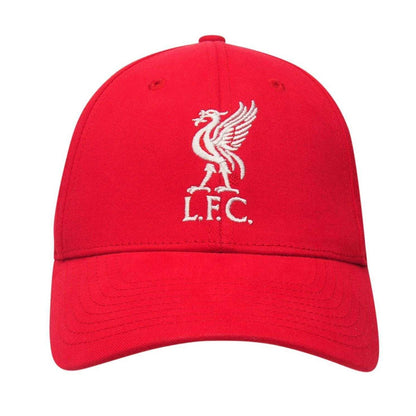Red-White - Side - Liverpool FC Unisex Adult Embroidered Logo Baseball Cap