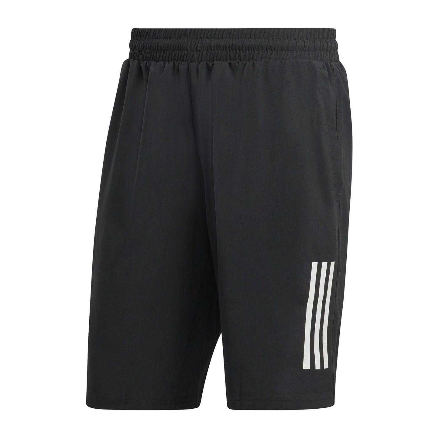 Black-White - Front - Adidas Mens Club Shorts