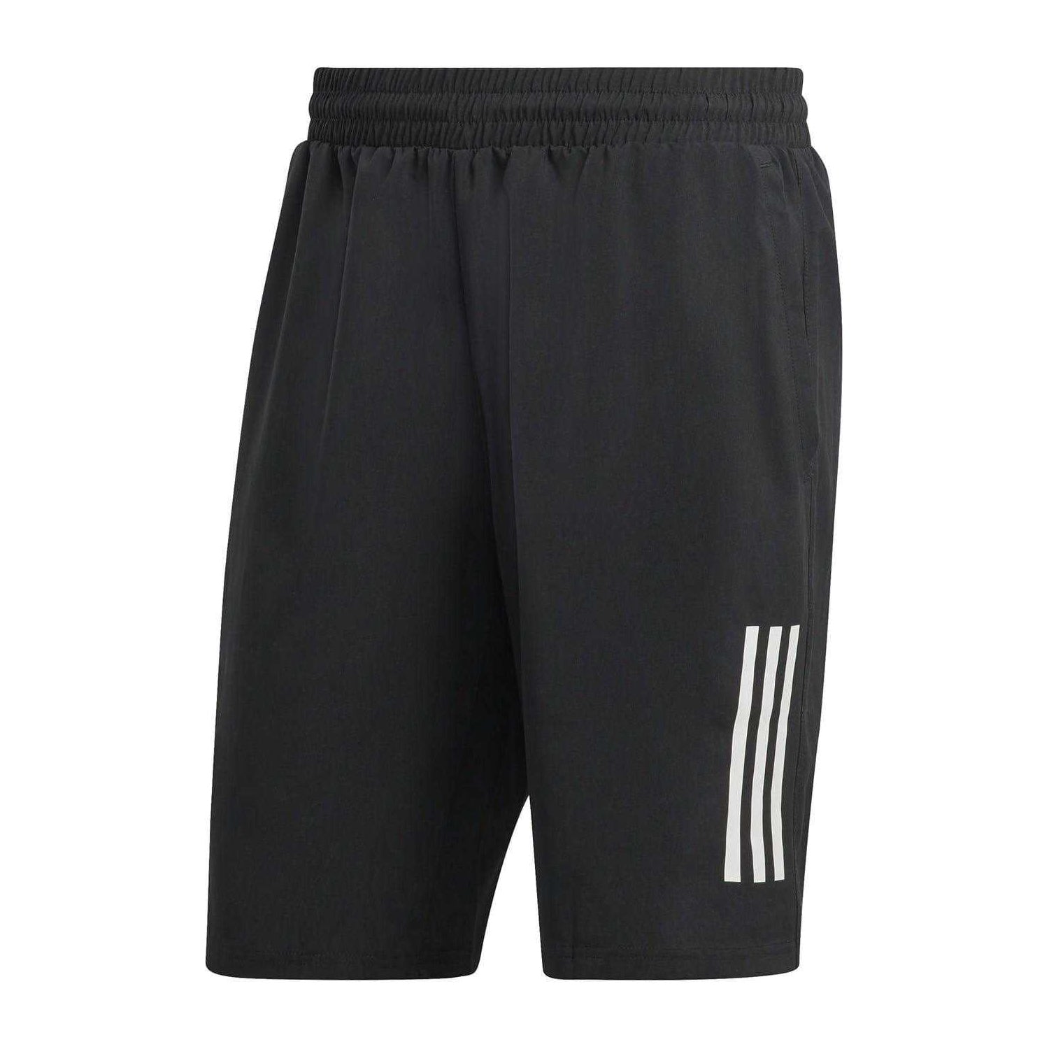 Black-White - Front - Adidas Mens Club Shorts
