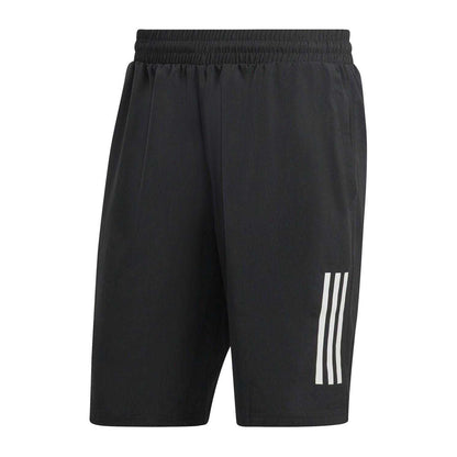 Black-White - Front - Adidas Mens Club Shorts