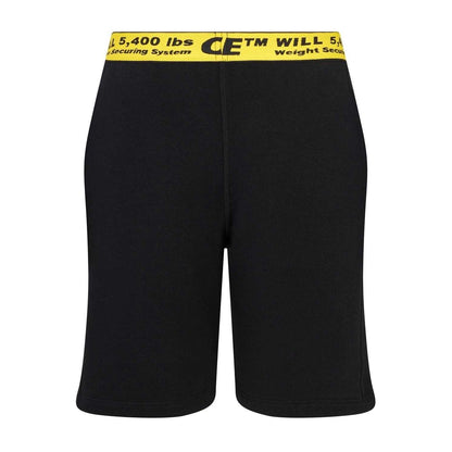 Black - Back - Off White Boys Industrial Shorts