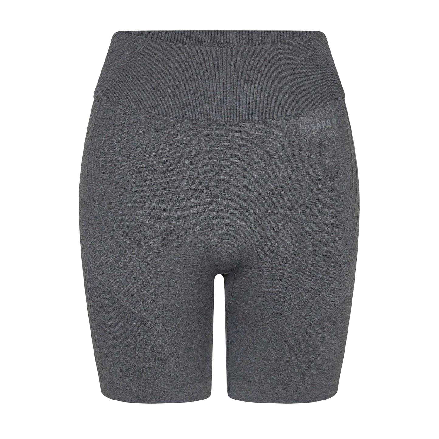 Charcoal - Front - USA Womens-Ladies High Waist Cycling Shorts