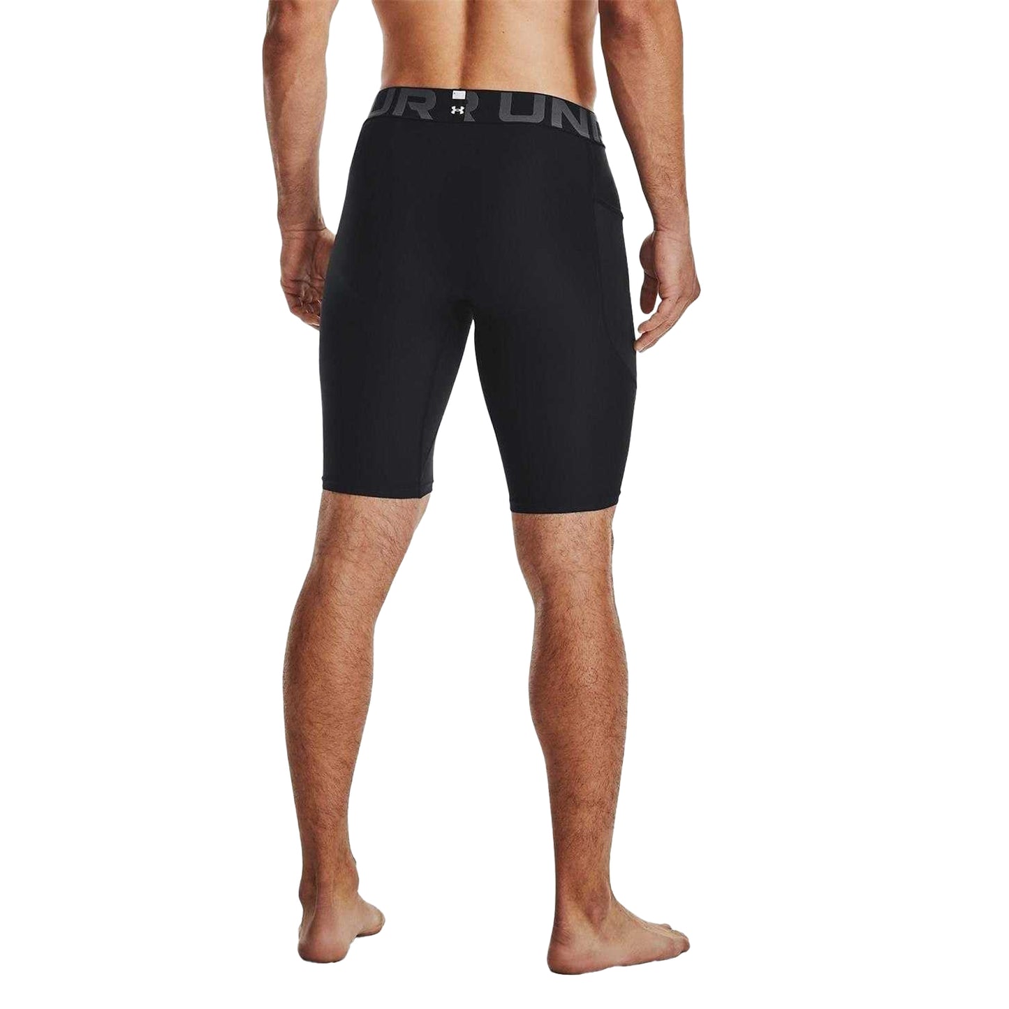 Black - Back - Under Armour Mens HeatGear Tight Compression Shorts