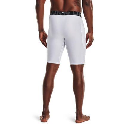 White-Black - Lifestyle - Under Armour Mens HeatGear Tight Compression Shorts