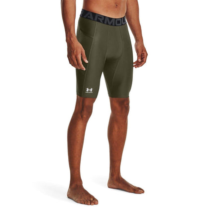 Marine OD Green - Back - Under Armour Mens HeatGear Tight Compression Shorts