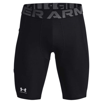 Black - Front - Under Armour Mens HeatGear Tight Compression Shorts