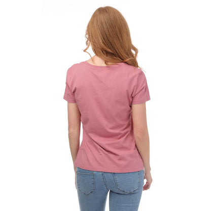 Rose - Back - Armani Womens-Ladies Crew Neck T-Shirt
