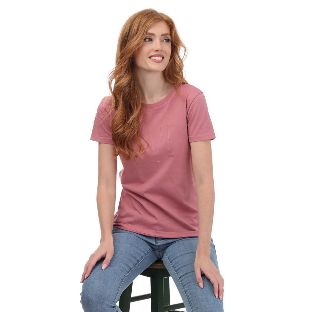 Rose - Lifestyle - Armani Womens-Ladies Crew Neck T-Shirt