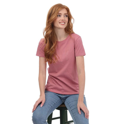 Rose - Lifestyle - Armani Womens-Ladies Crew Neck T-Shirt