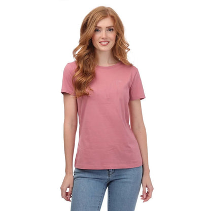 Rose - Front - Armani Womens-Ladies Crew Neck T-Shirt