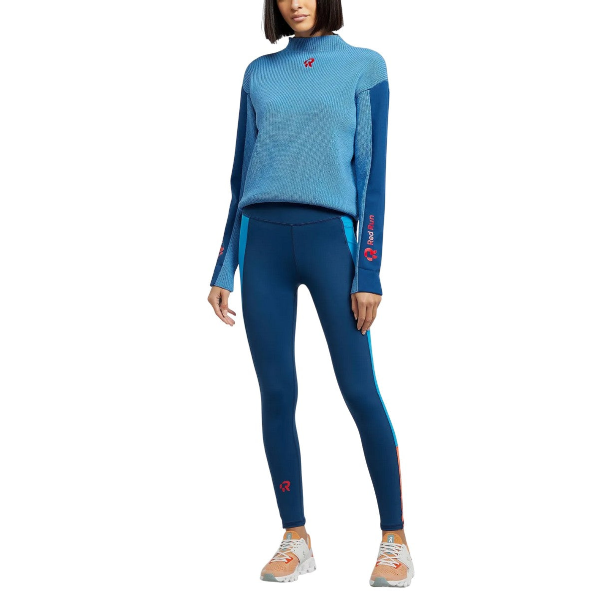 Blue - Pack Shot - Red Run Womens-Ladies Elektra Knitted Sweatshirt