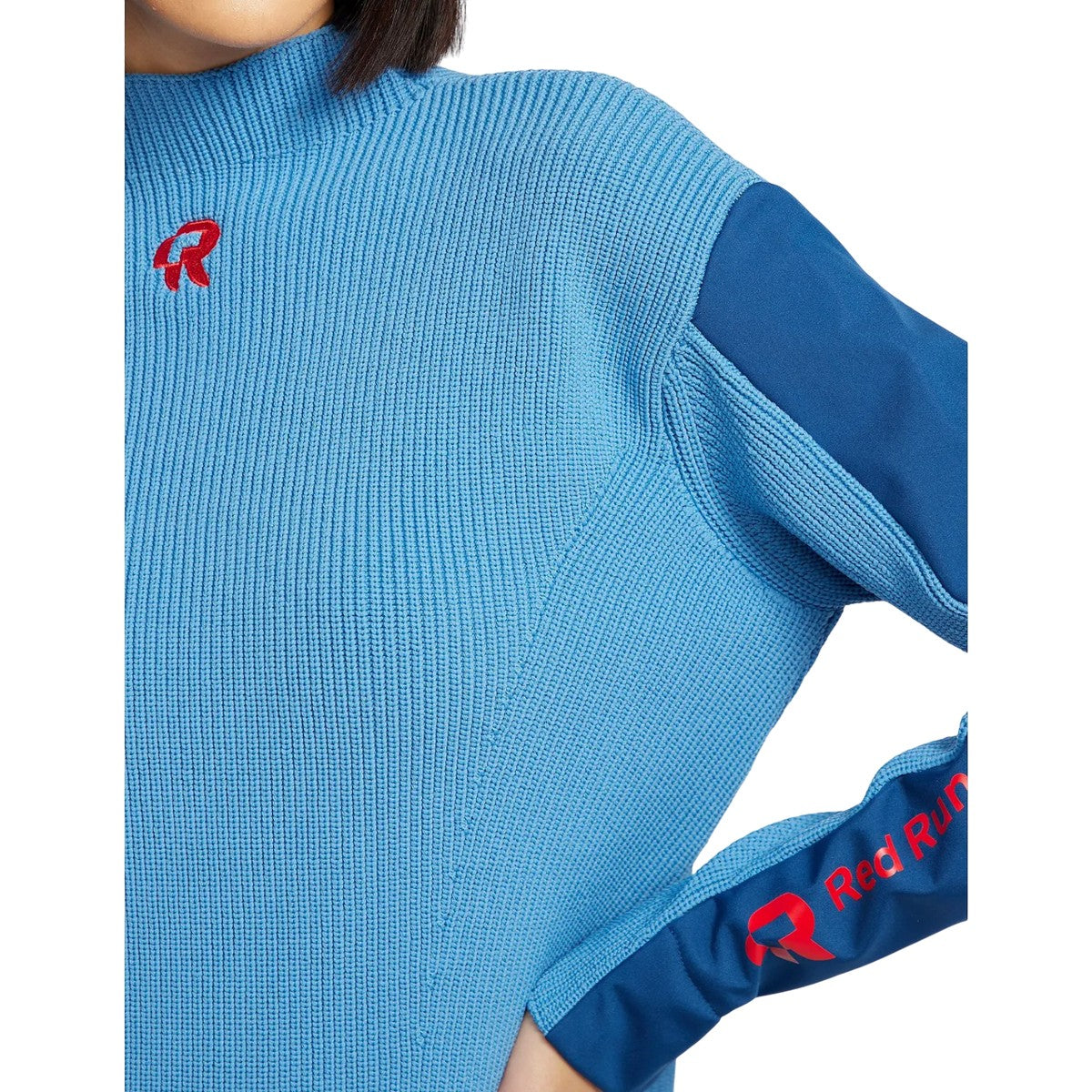 Blue - Side - Red Run Womens-Ladies Elektra Knitted Sweatshirt