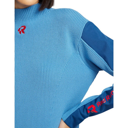 Blue - Side - Red Run Womens-Ladies Elektra Knitted Sweatshirt