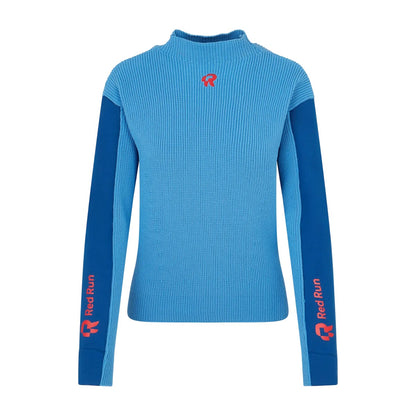 Blue - Front - Red Run Womens-Ladies Elektra Knitted Sweatshirt