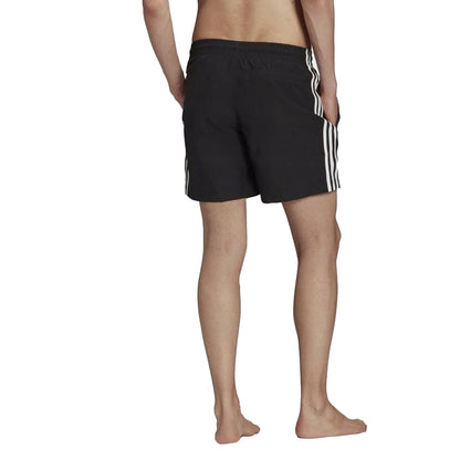 Black - Back - Adidas Mens Originals 3 Stripes Swimming Swim Shorts