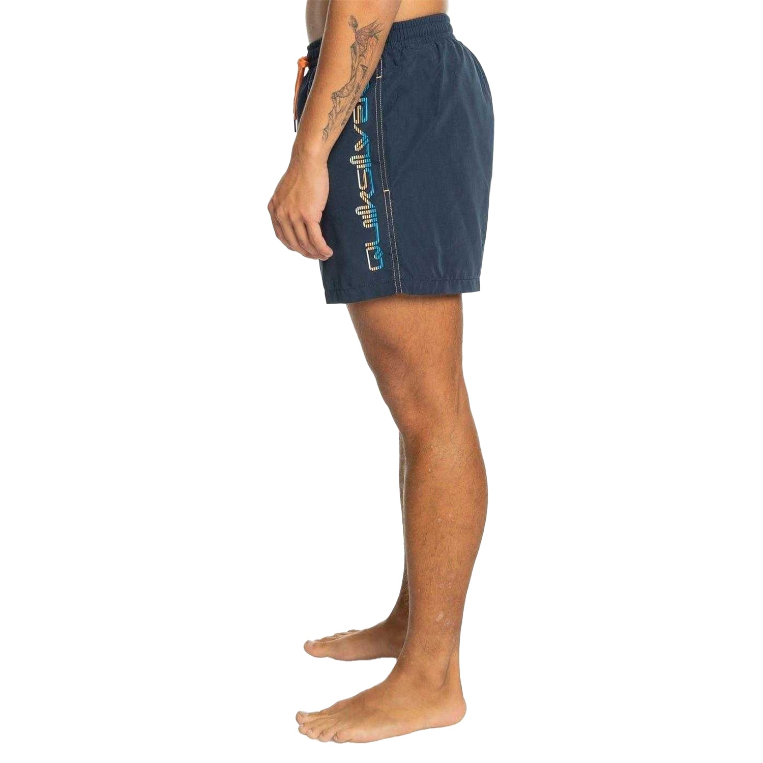 Navy Blazer - Side - Quiksilver Mens Volley Swim Shorts