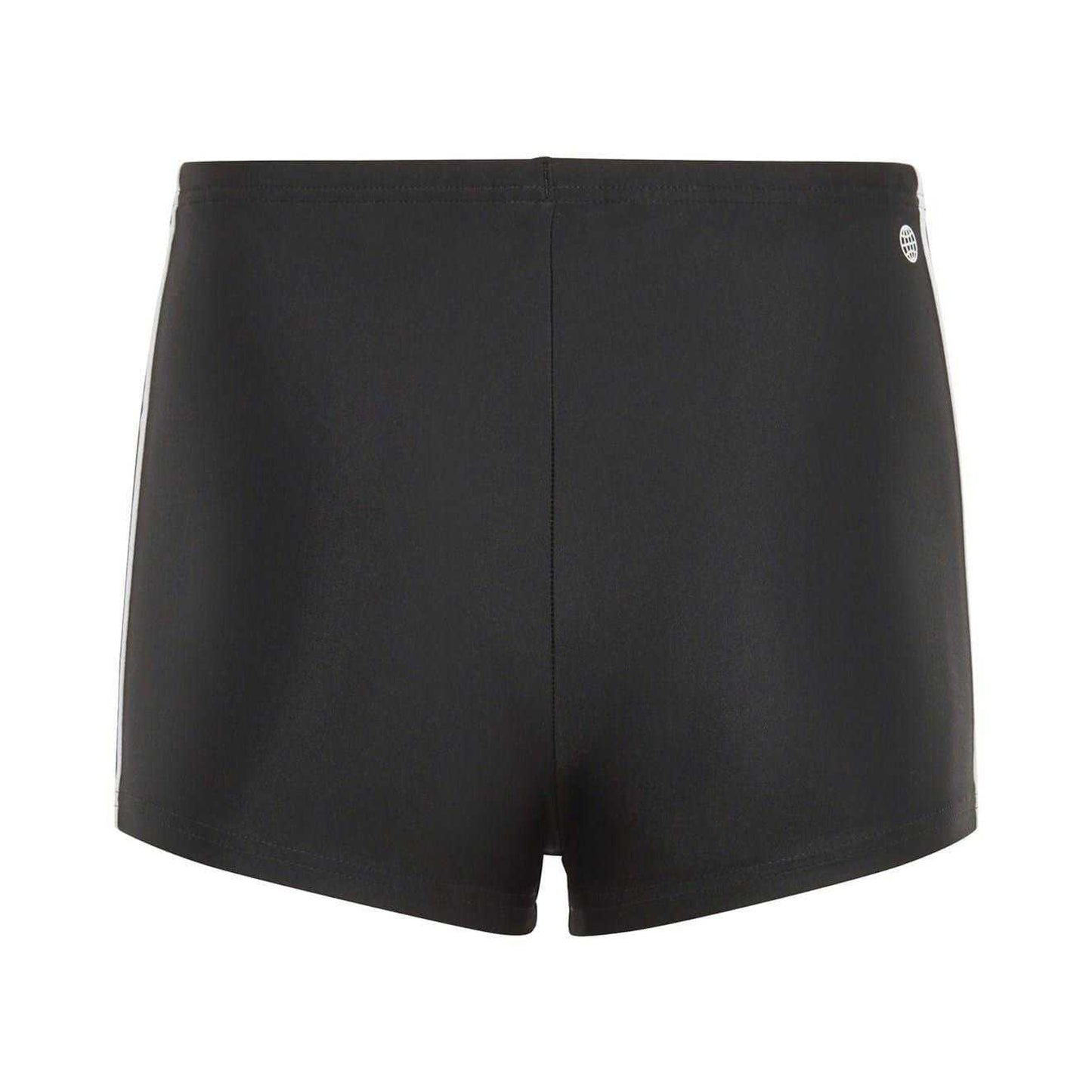 Black-White - Back - Adidas Childrens-Kids Classic 3 Stripes Regular Swim Shorts