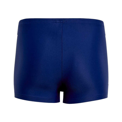 Dark Blue - Back - Adidas Childrens-Kids Classic 3 Stripes Regular Swim Shorts