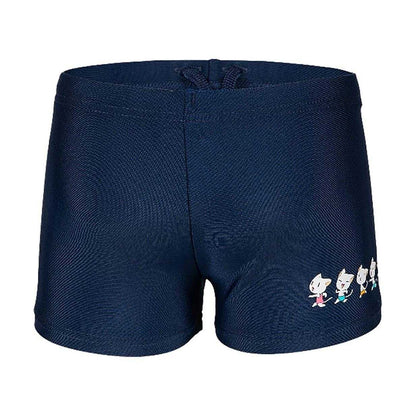 Navy - Back - Arena Boys Cat Swim Shorts