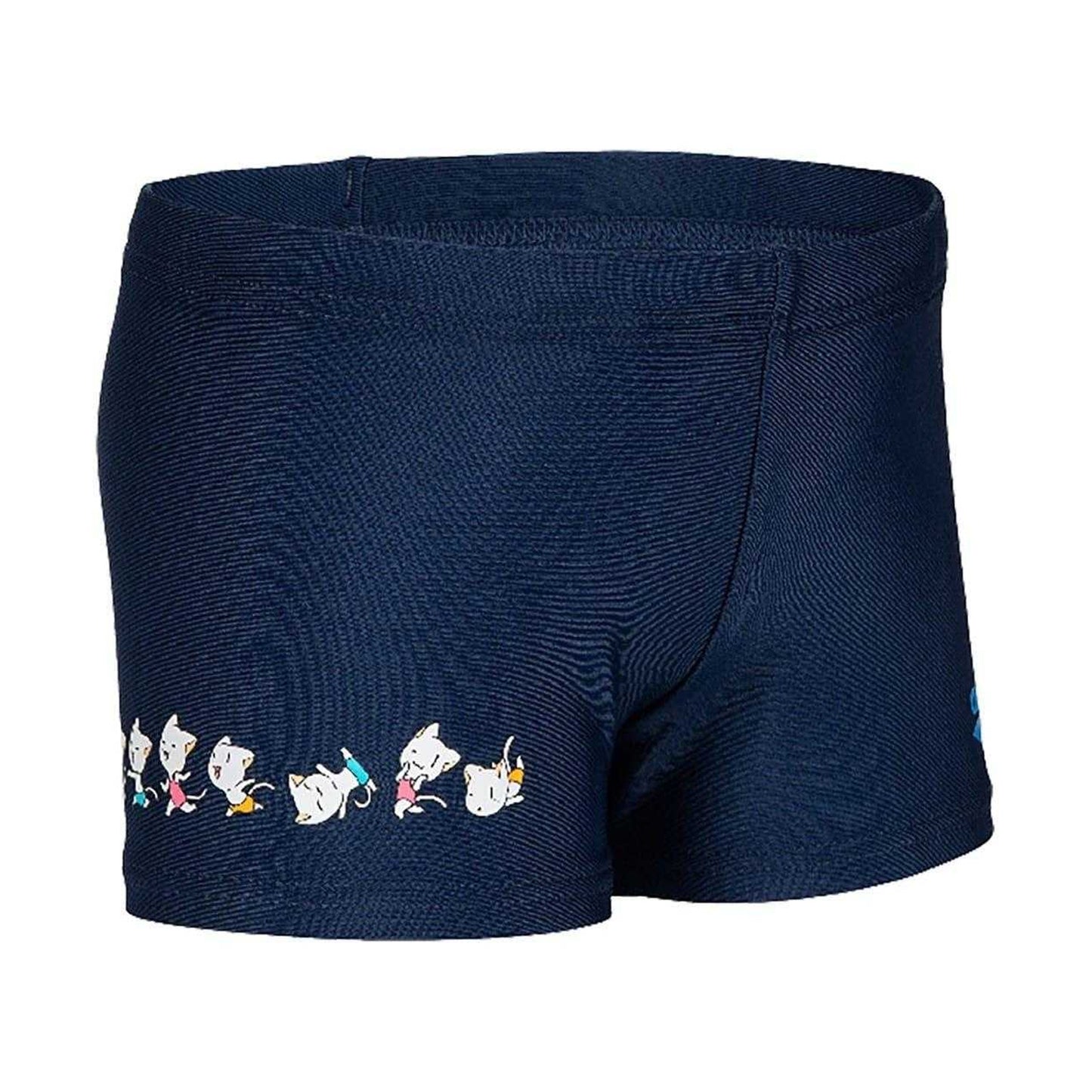 Navy - Side - Arena Boys Cat Swim Shorts