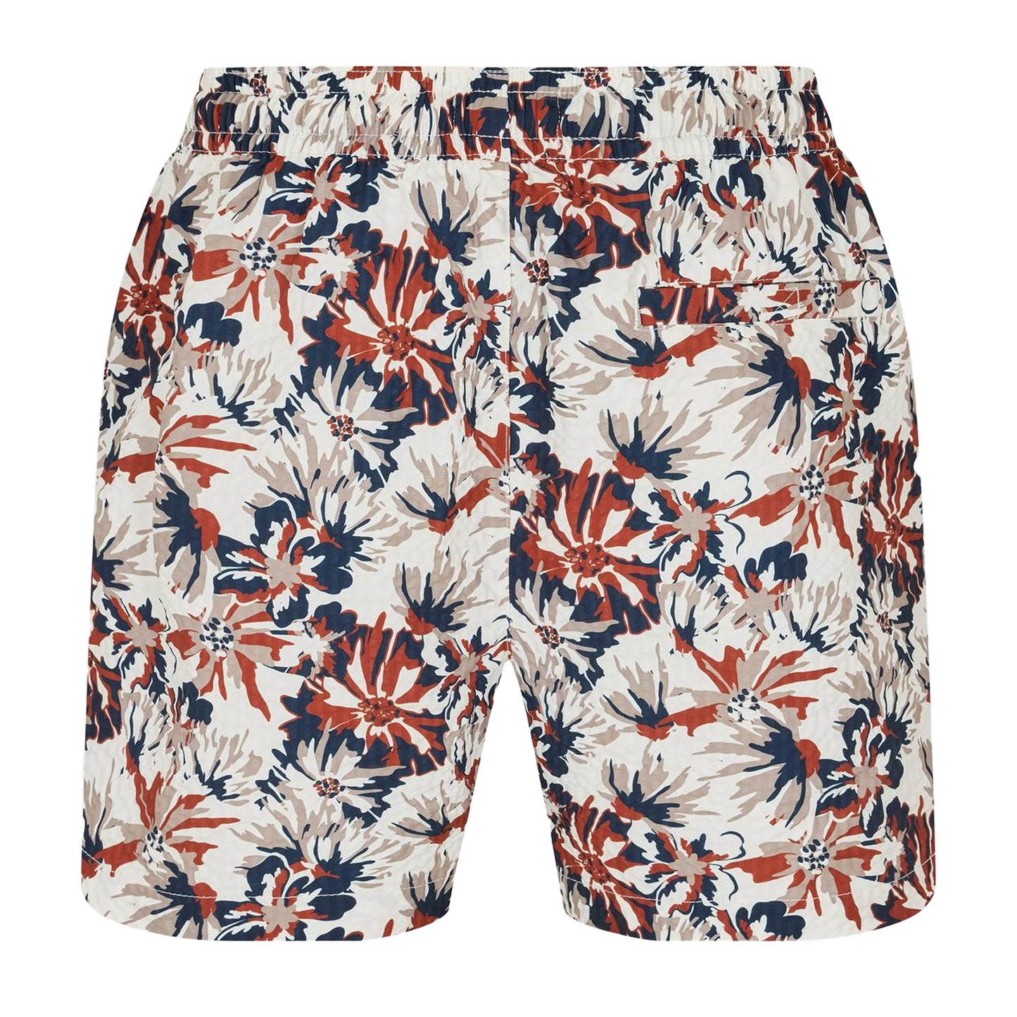 Cream - Back - Threadbare Mens Tropical Swim Shorts
