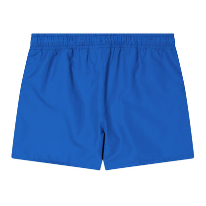 Blue - Back - Lacoste Boys Crocodile Print Swim Shorts