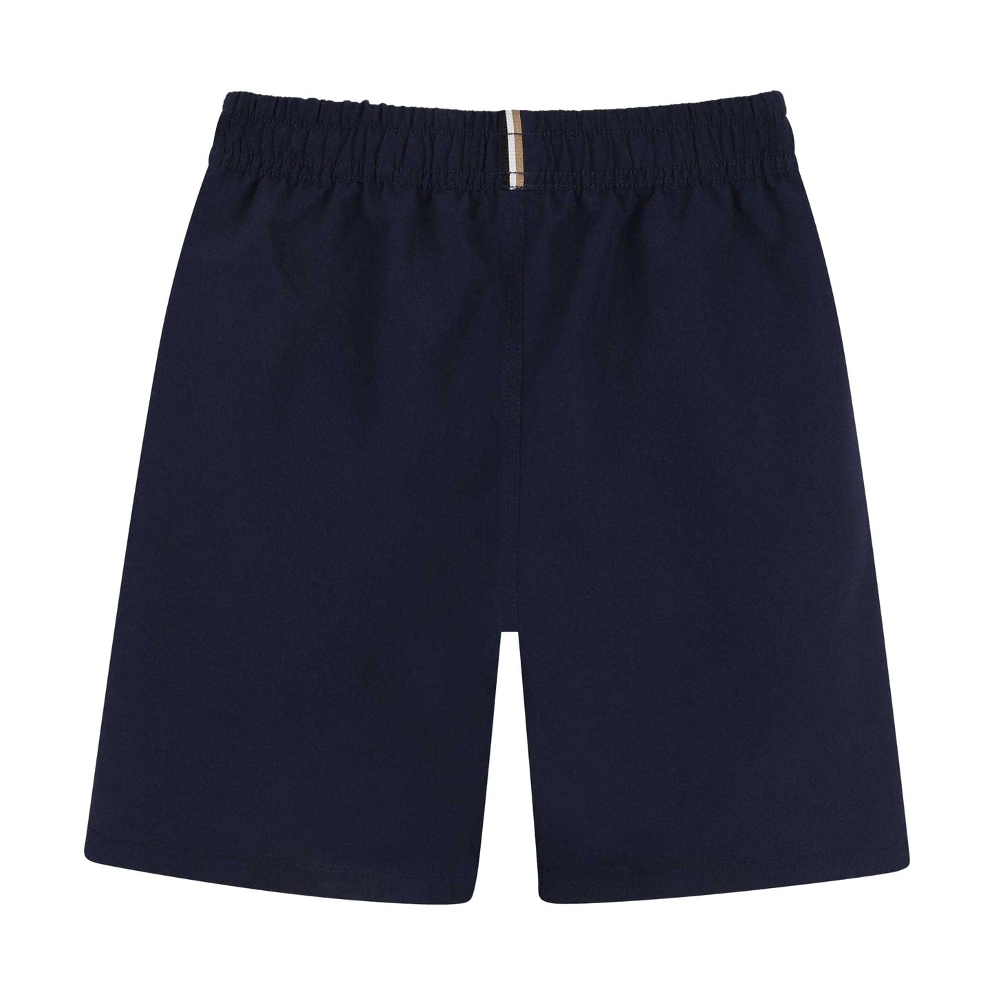 Navy - Back - Hugo Childrens-Kids Logo Swim Shorts