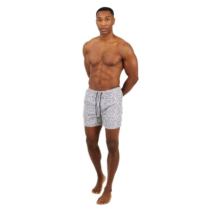 Grey Print - Lifestyle - Brave Soul Mens Printed Swim Shorts