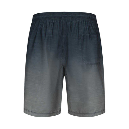Blue Ombre - Back - Hot Tuna Mens Ombre Stripe Swimming Swim Shorts